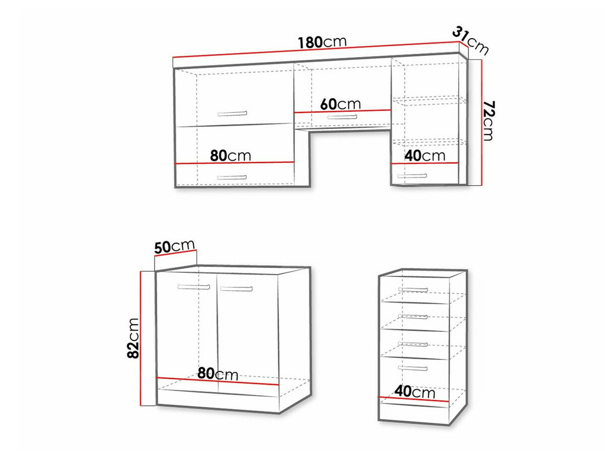 Modulaire keukenset Multi Grey 125
