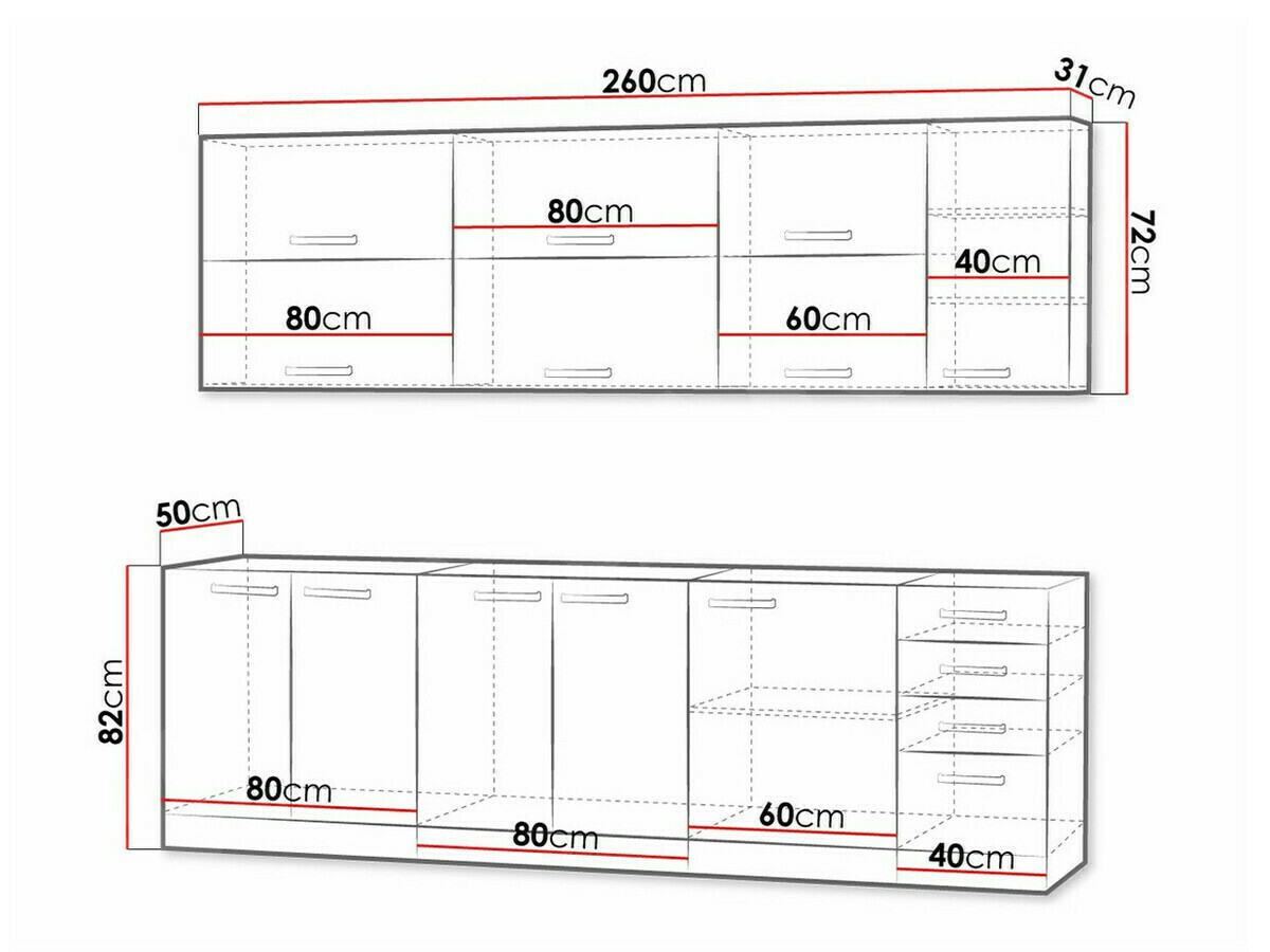 Modulaire keukenset Multi White 123