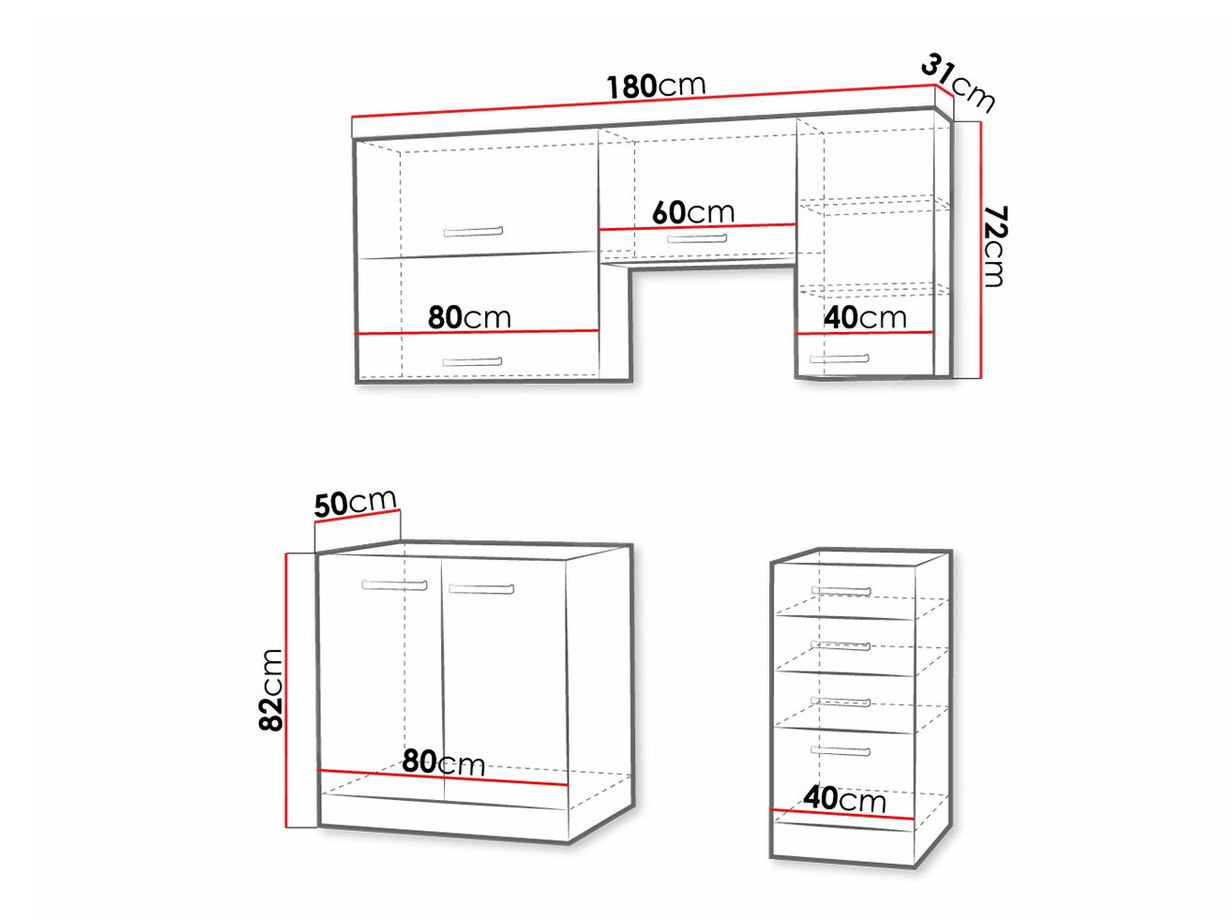 Modulaire keukenset Multi White 125