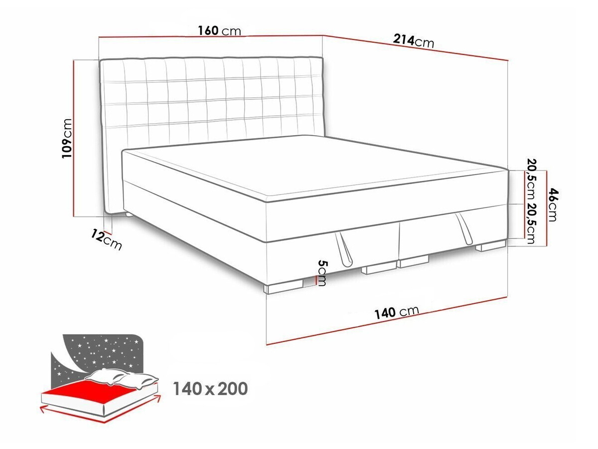 Boxspring Florence 108