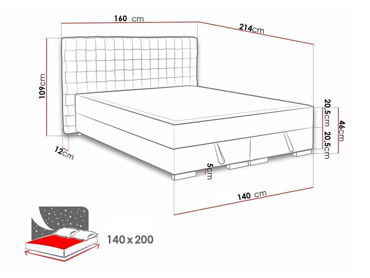 Boxspring Florence 109