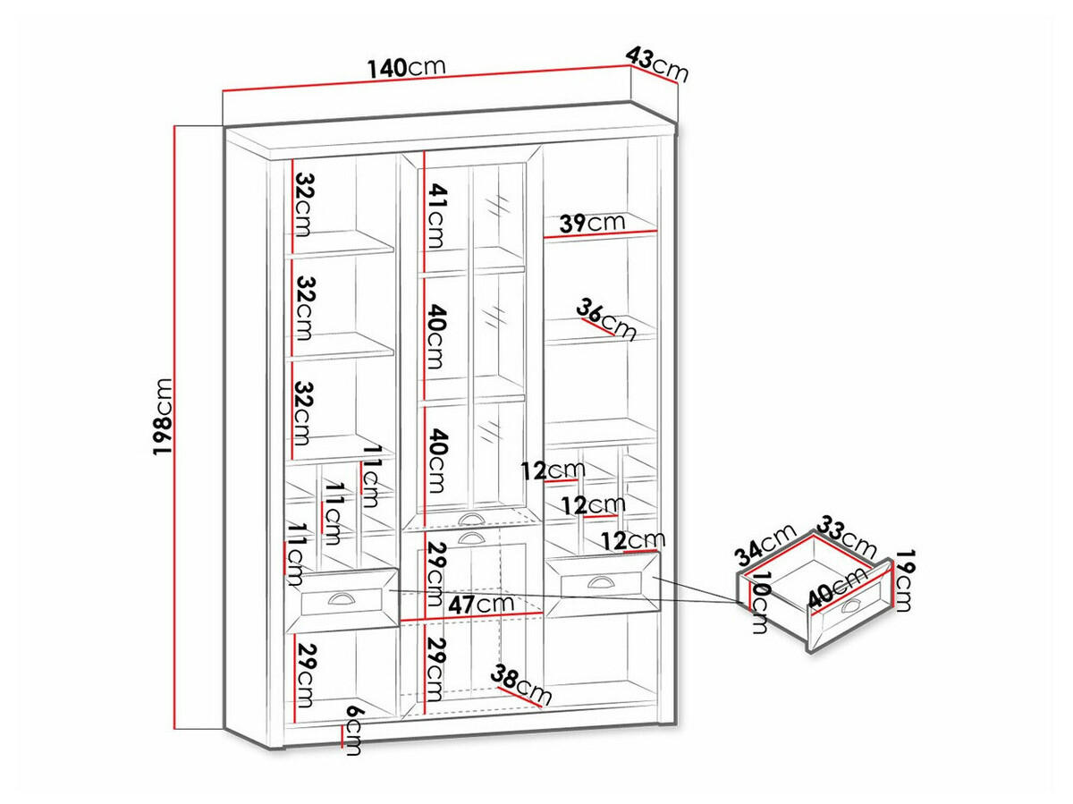 Boekenkast Ferdore 155