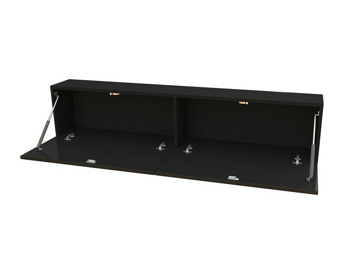 Woonkamerset Venenou 137 (Zwart + Glanzend zwart)