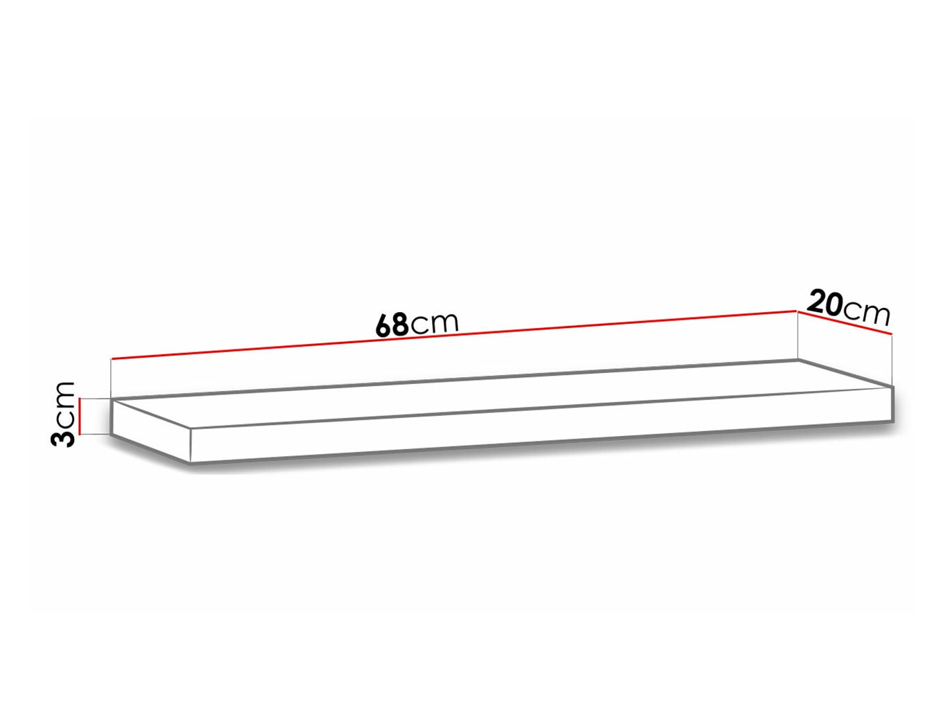 Wandplank Morlira 104