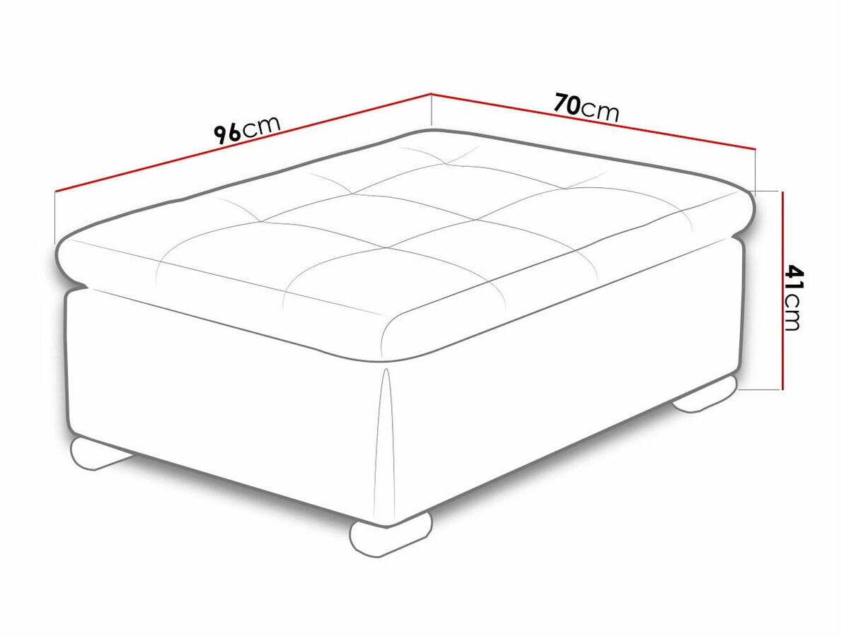 Gestoffeerde hocker Comfivo 118 (Ikar 09)