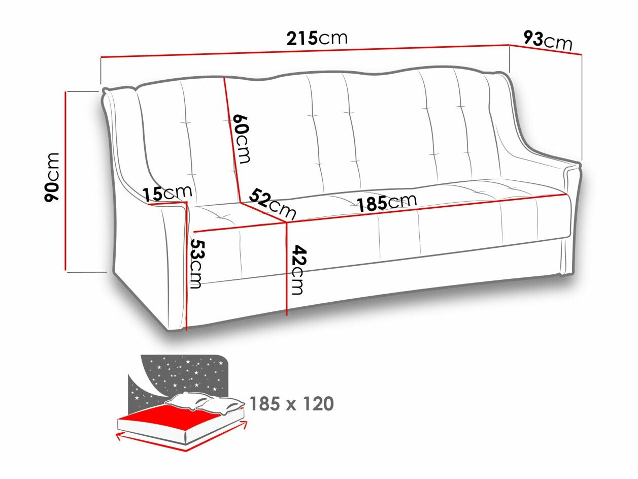 Slaapbank Providence 109 (Kronos 22)