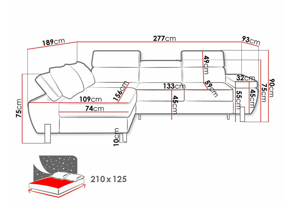 Hoekbank Indiana 152 (Kronos 22)
