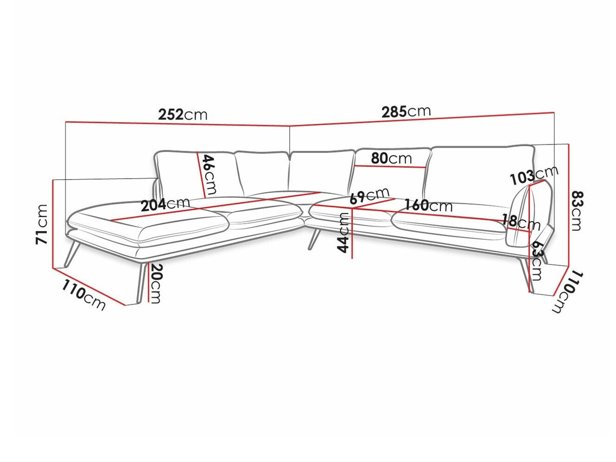Hoekbank Evarveni 100 (Zetta 296)