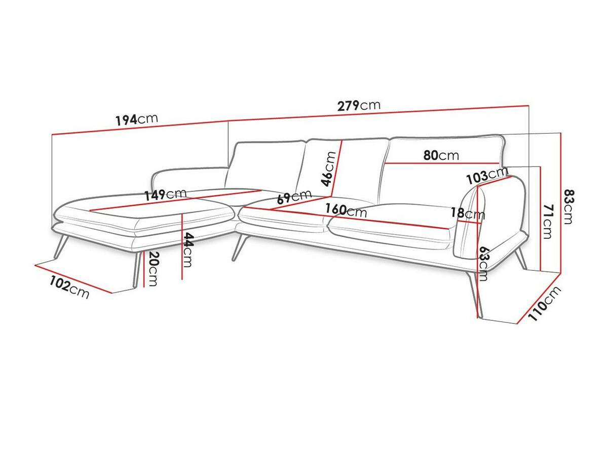 Hoekbank Evarveni 101 (Zetta 302)