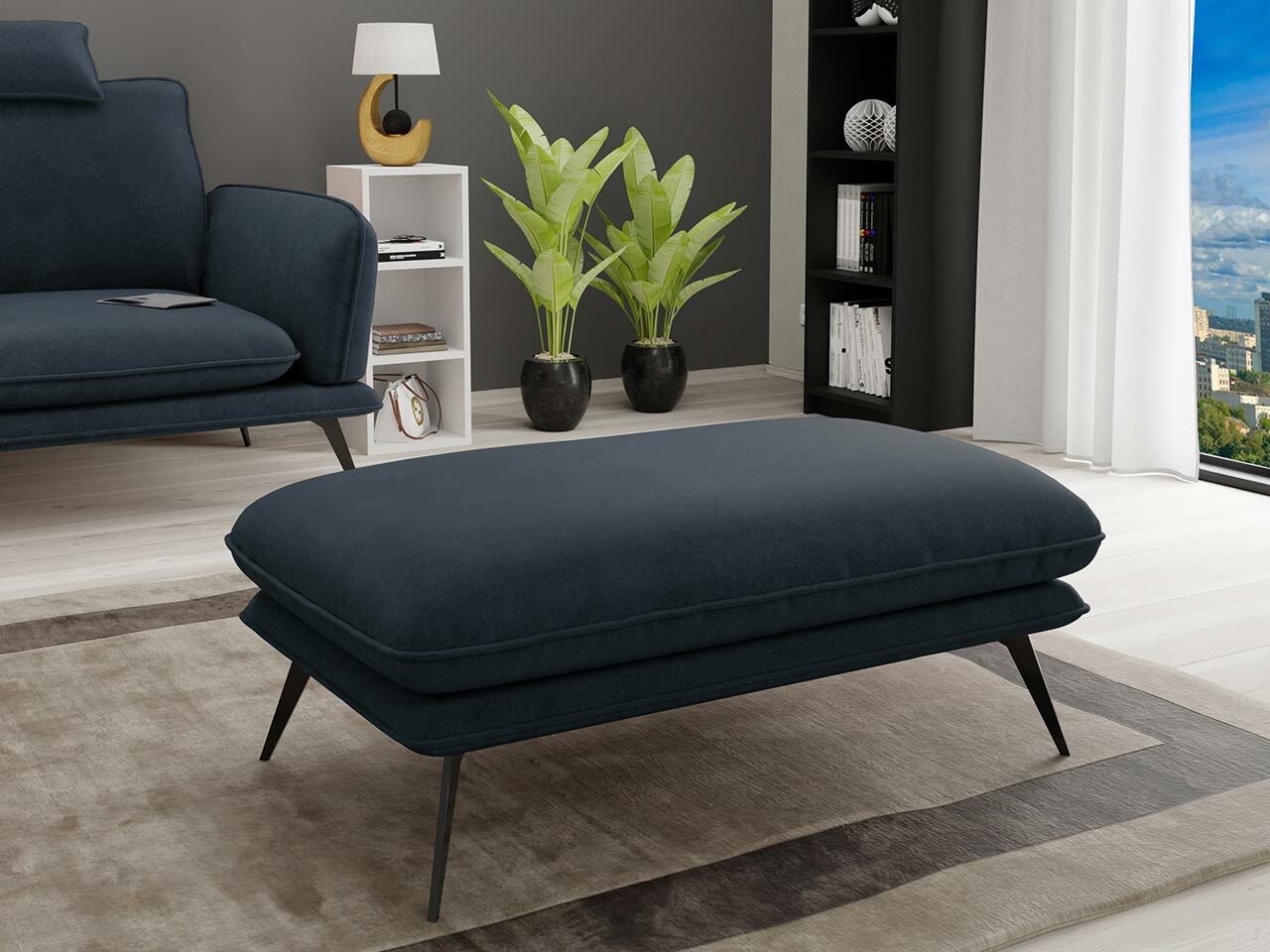 Gestoffeerde hocker Evarveni 104 (Zetta 300)