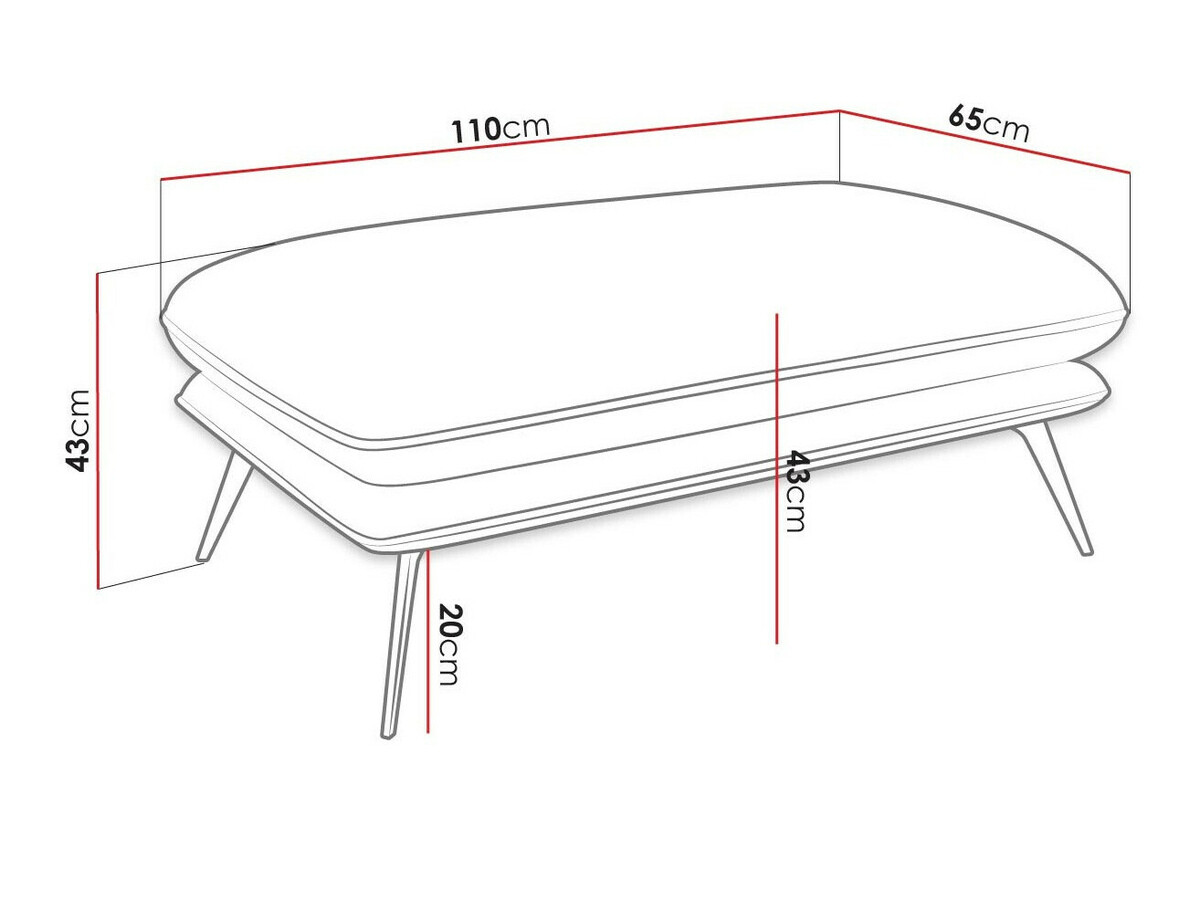 Gestoffeerde hocker Evarveni 104 (Zetta 300)