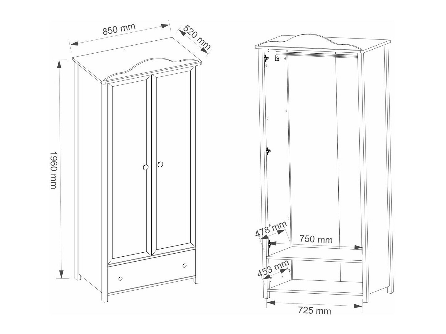 Kledingkast Elblive 118