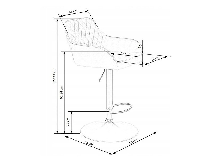 Counterstoel Houston 972 (Donkergroen)