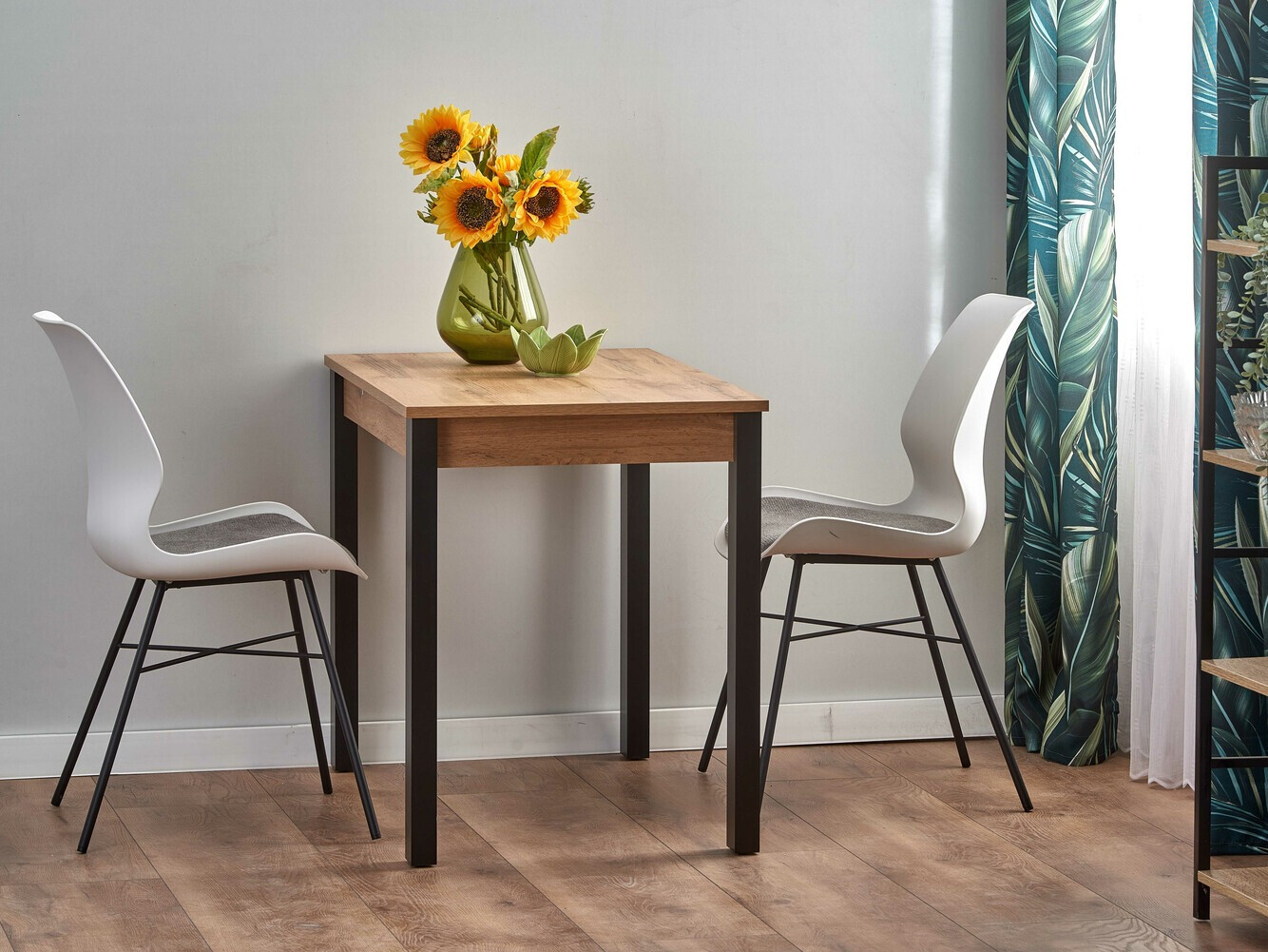 Tafel Houston 1208 (Wotan eik + Zwart)