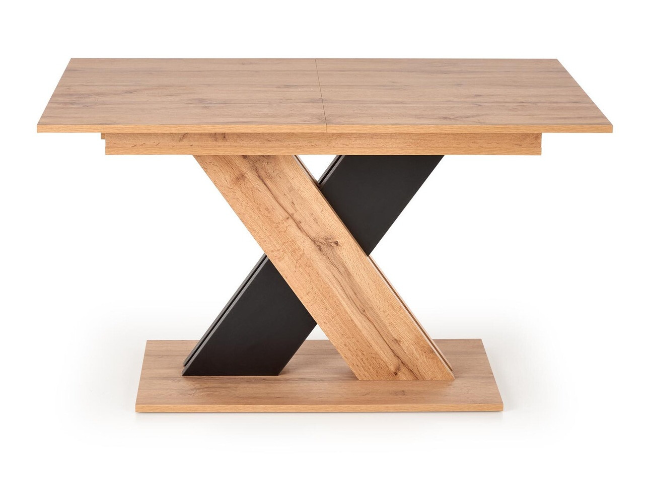 Tafel Houston 1724 (Zwart + Wotan eik)