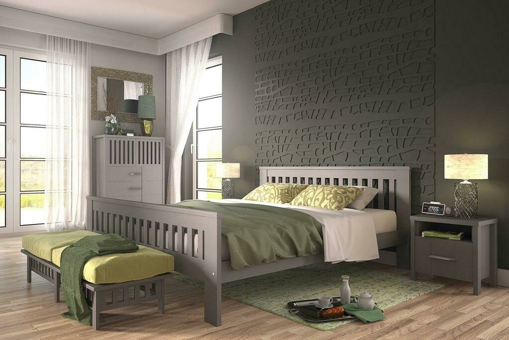 Bed Ogden 162 (Antraciet)