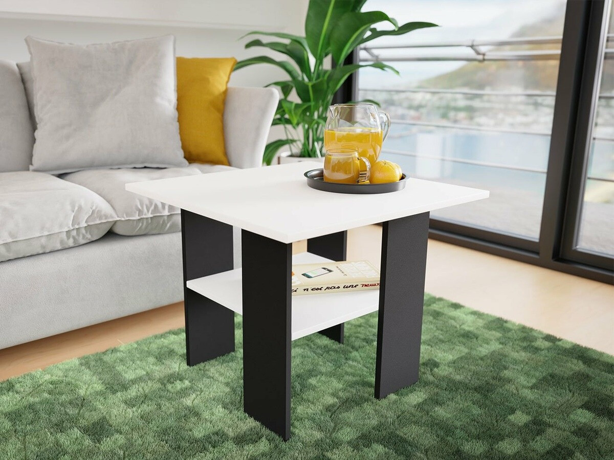 Salontafel Reading 102 (Zwart + Wit)