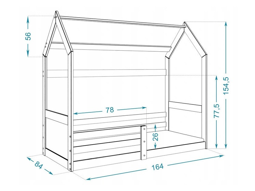 Bed Aurora 174 (Grenen)