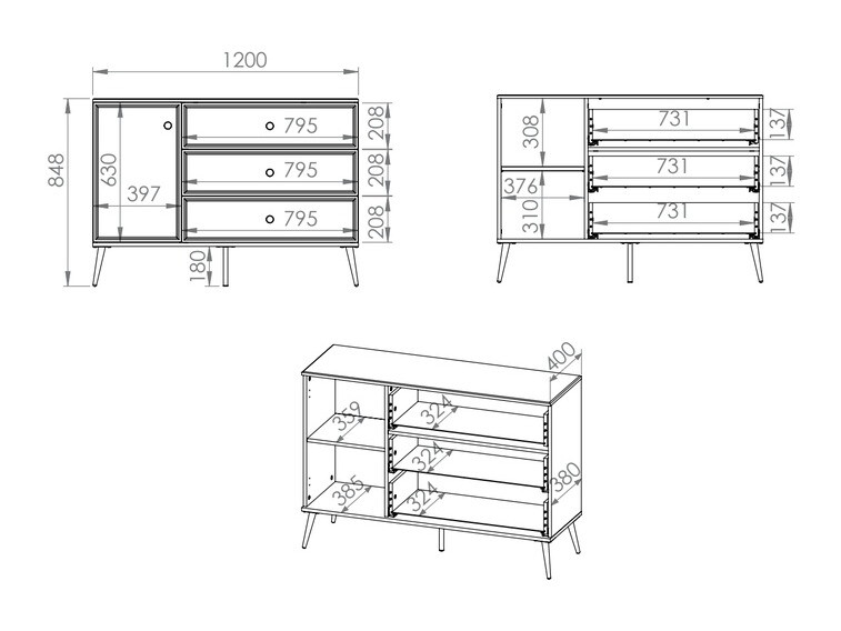 Ladekast Elbrevi 104