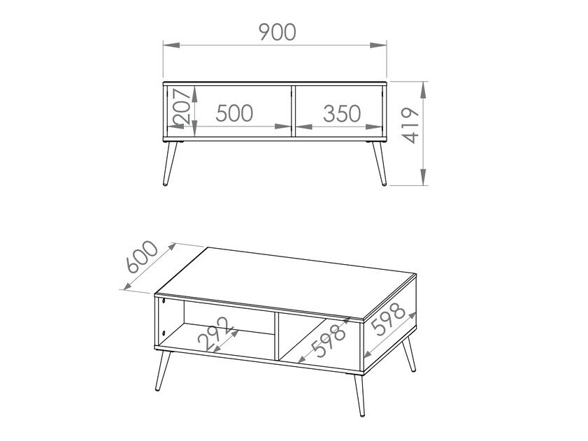 Salontafel Elbrevi 107