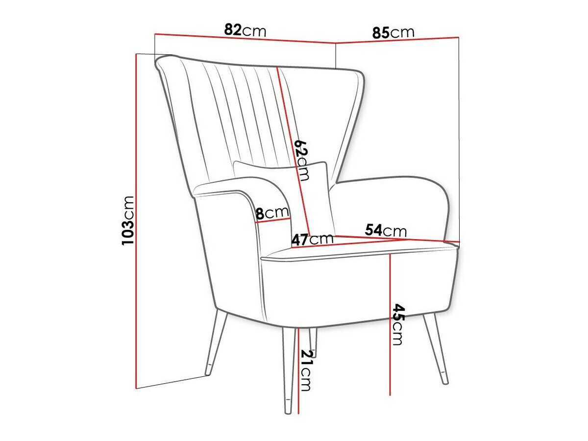 Fauteuil Orem 111 (Magic Velvet 2227)