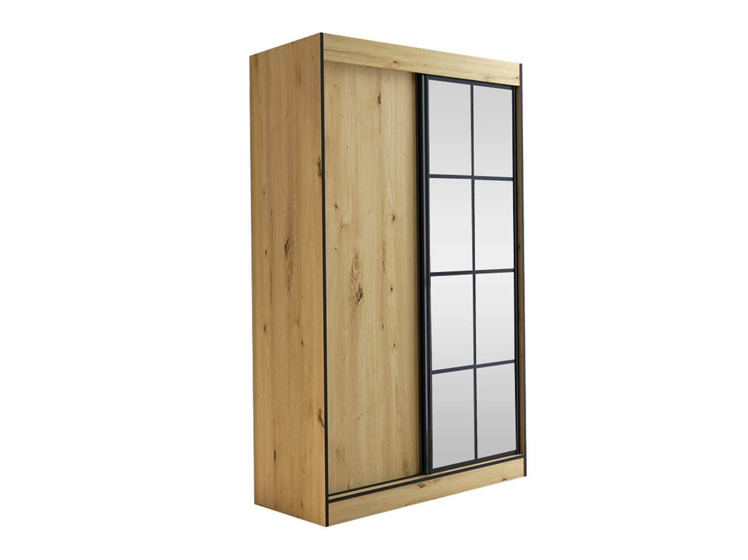 Kledingkast Toledo 118 (Artisan eiken + Zwart)