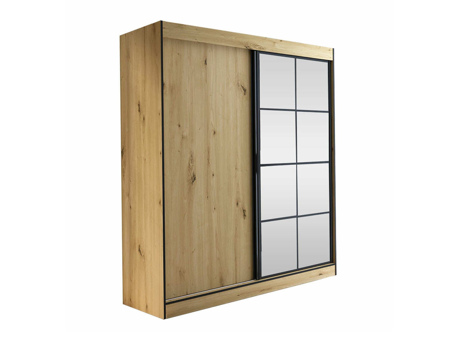 Kledingkast Toledo 118 (Artisan eiken + Zwart)