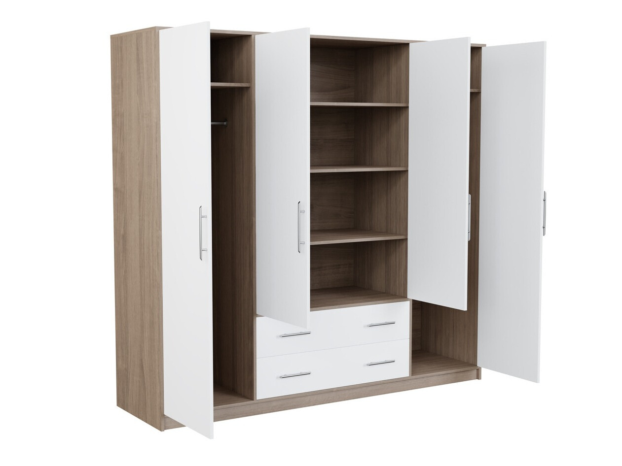 Kledingkast Cavmero 100 (Sonoma eik + Wit)