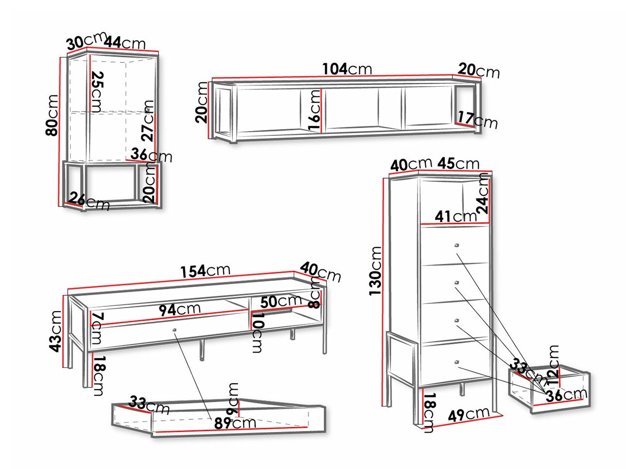 Woonkamerset Toledo H109