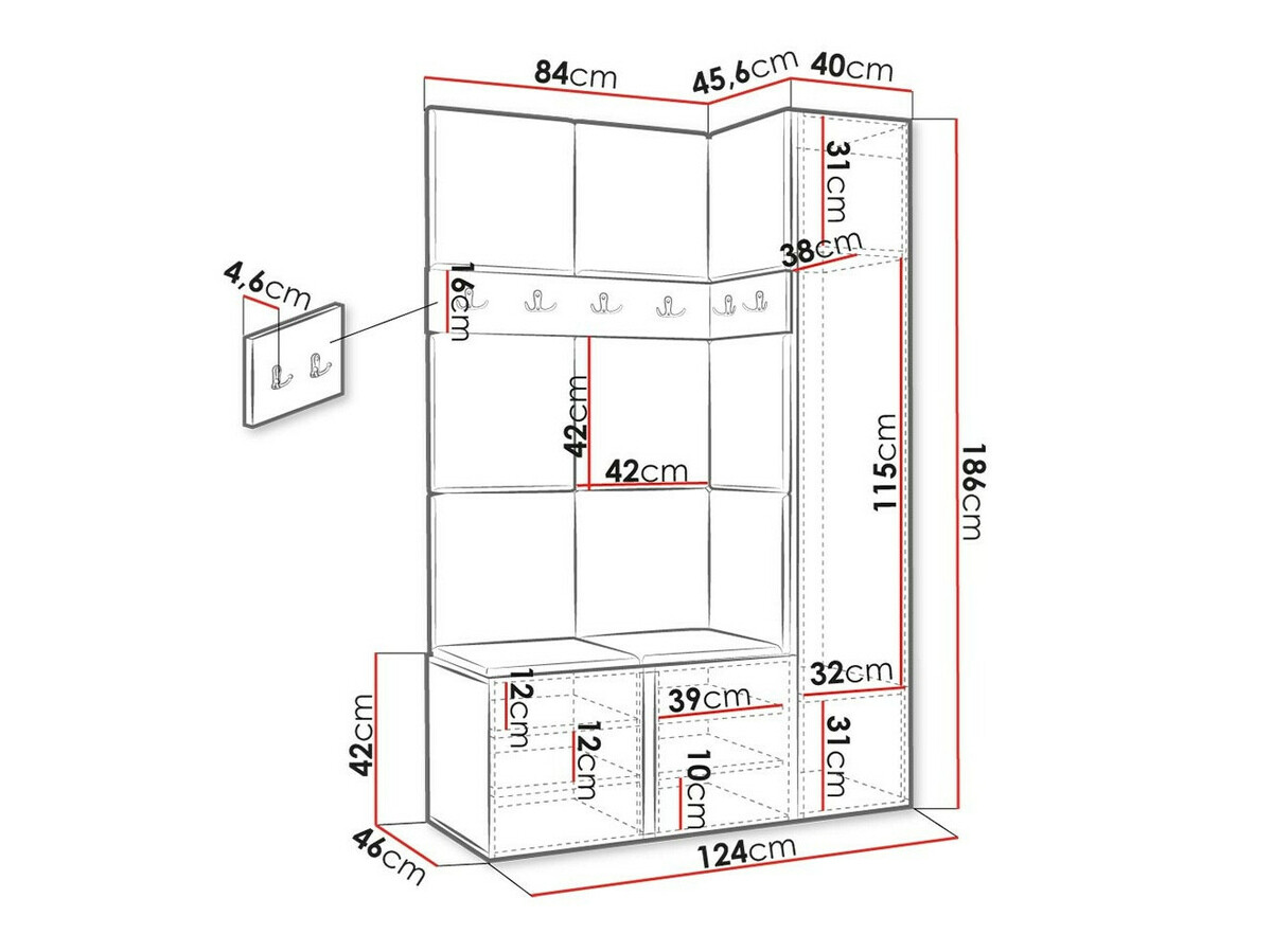 Gangmeubelset Hartford 471 (Artisan eiken)