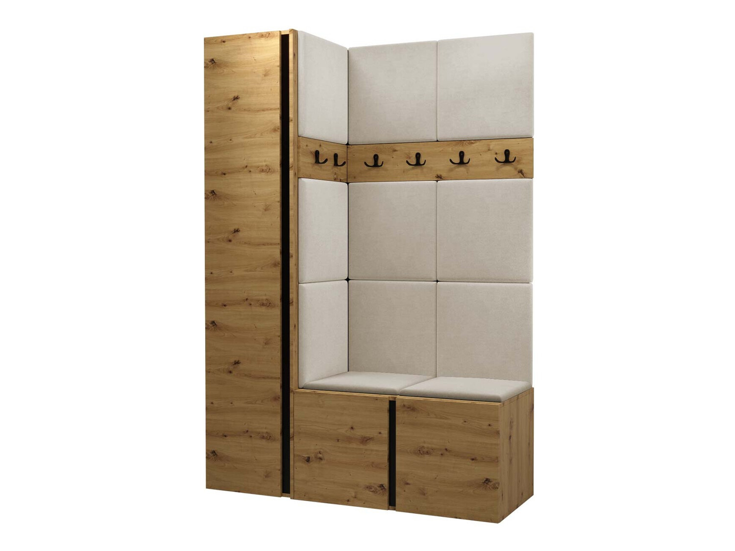 Gangmeubelset Pinis IX (Artisan eiken)
