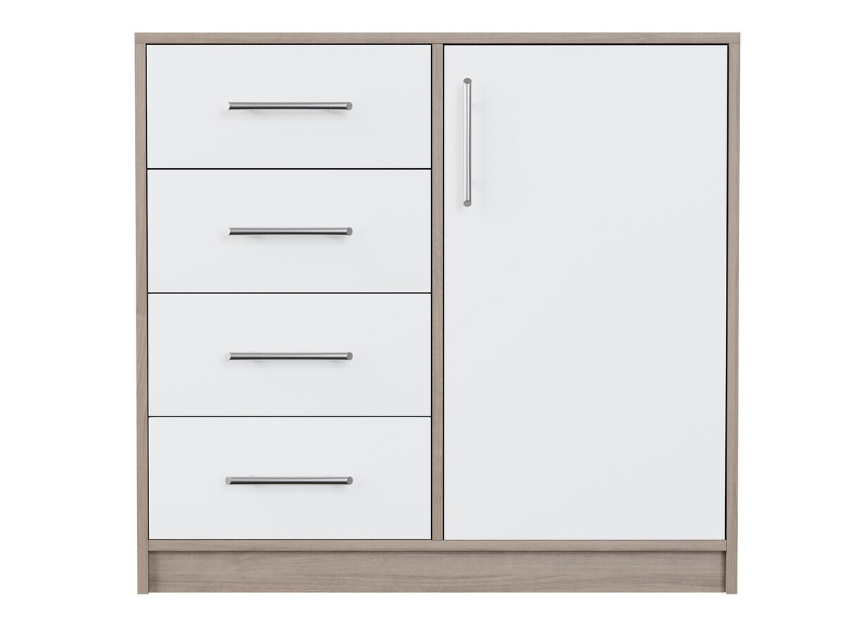 Ladekast Cavmero 108 (Sonoma eik + Wit)