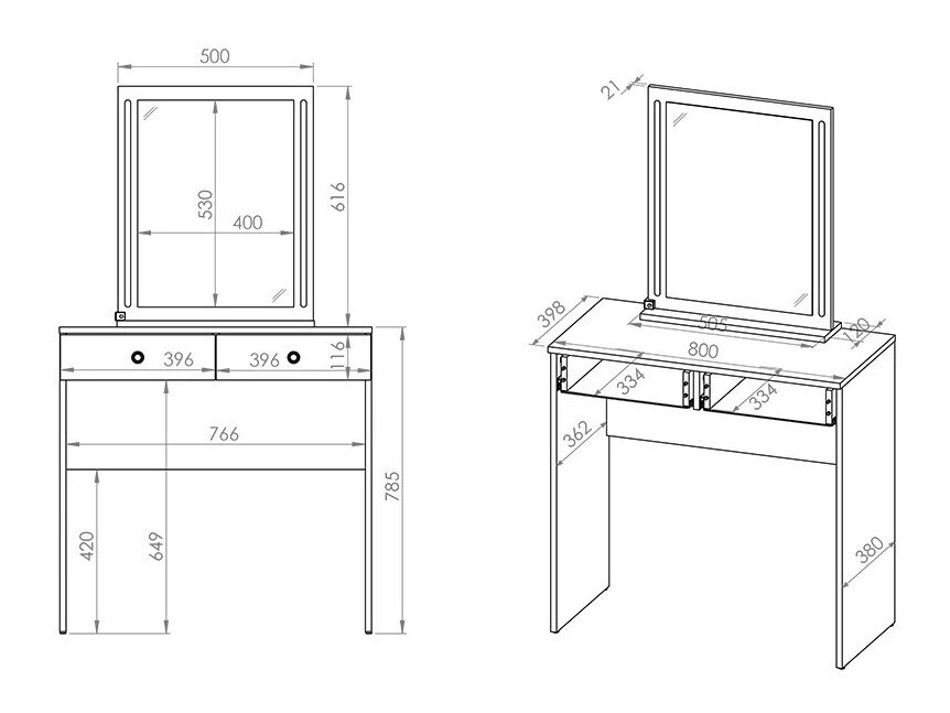 Kaptafel Madison 162