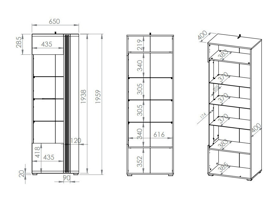 Boekenkast Venleva 101