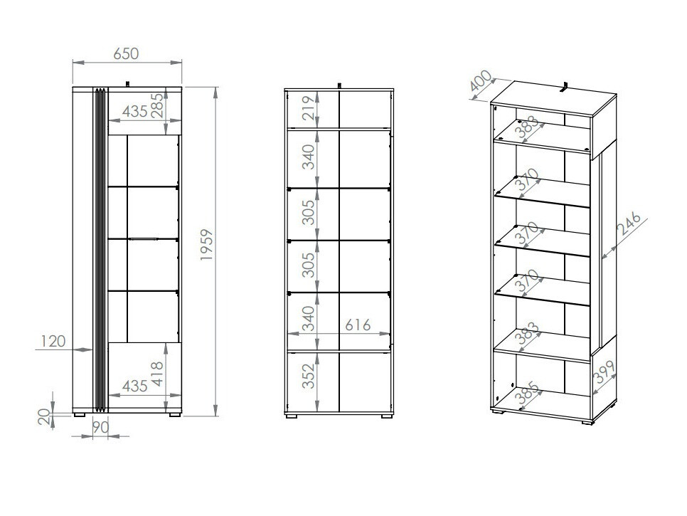 Boekenkast Venleva 101
