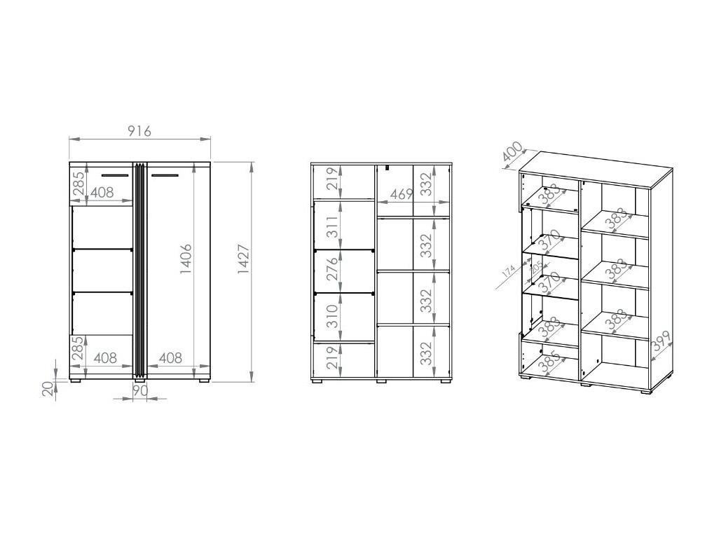 Boekenkast Venleva 102