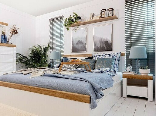 Wandplank Sonsoru 103 (Wit + Wotan eik)