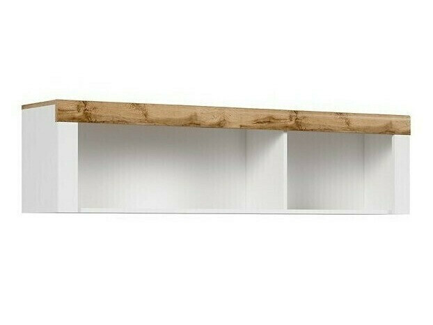 Wandplank Sonsoru 109 (Wit + Glanzend wit + Wotan eik)