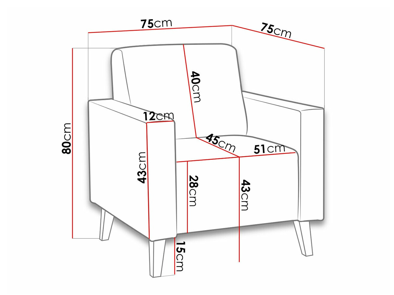 Fauteuil Delbene 125