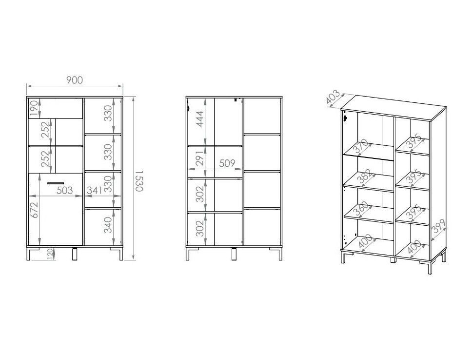 Boekenkast Larnolo 116