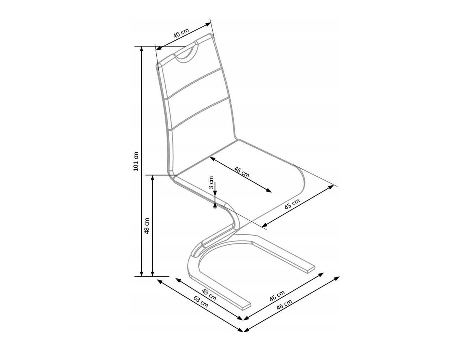 Stoel Houston 250 (Wit)
