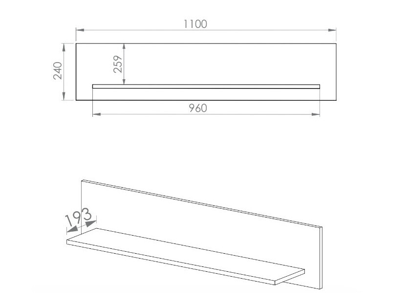Wandplank Larnolo 119