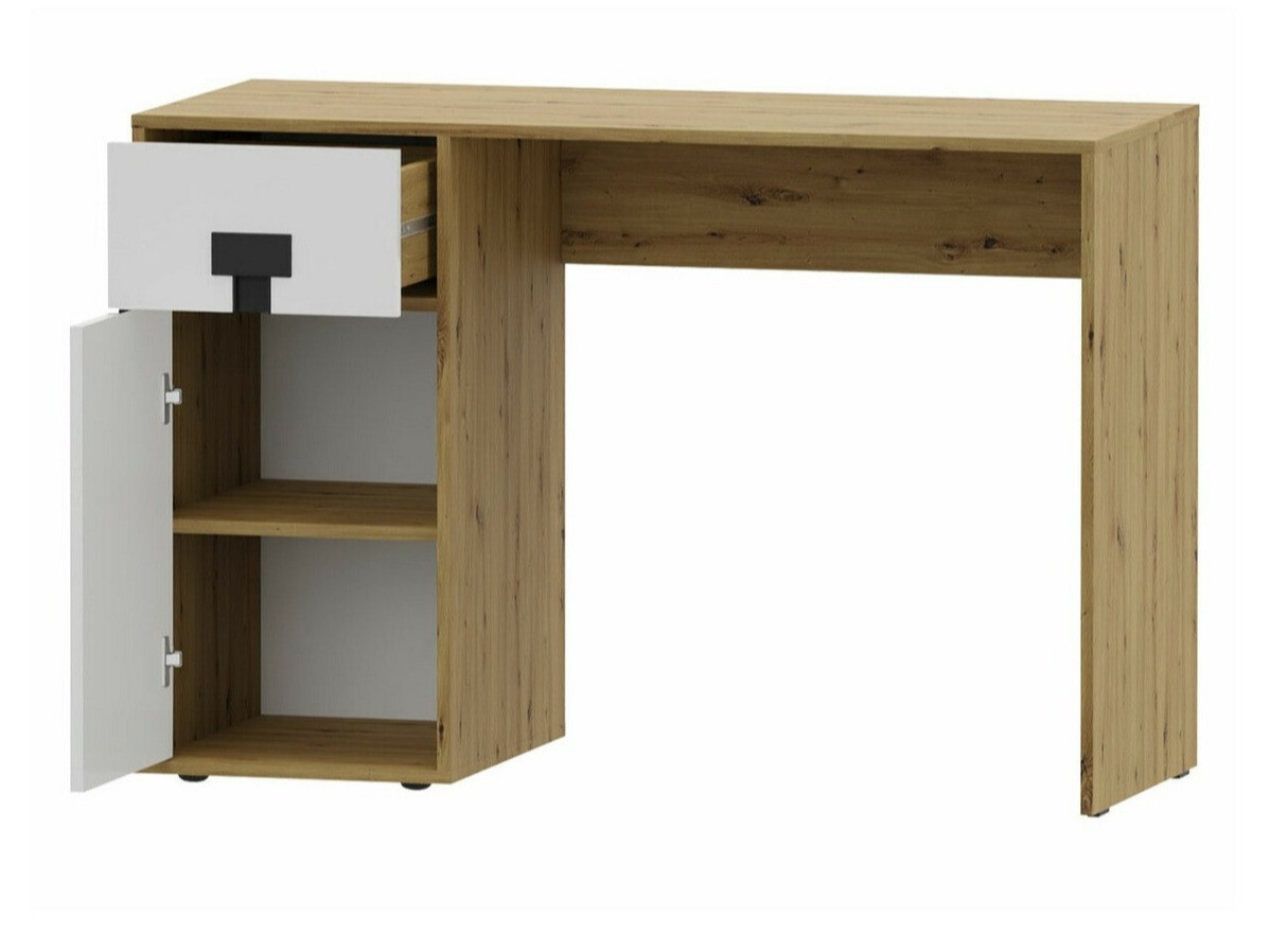 Bureau Florevi 100 (Grijs met glans + Artisan eiken)
