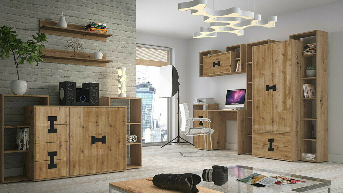 Ladekast Florevi 102 (Artisan eiken)