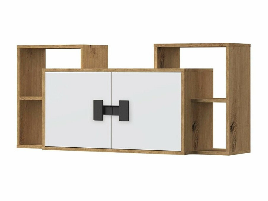 Wandkast Florevi 107 (Mat wit + Artisan eiken)