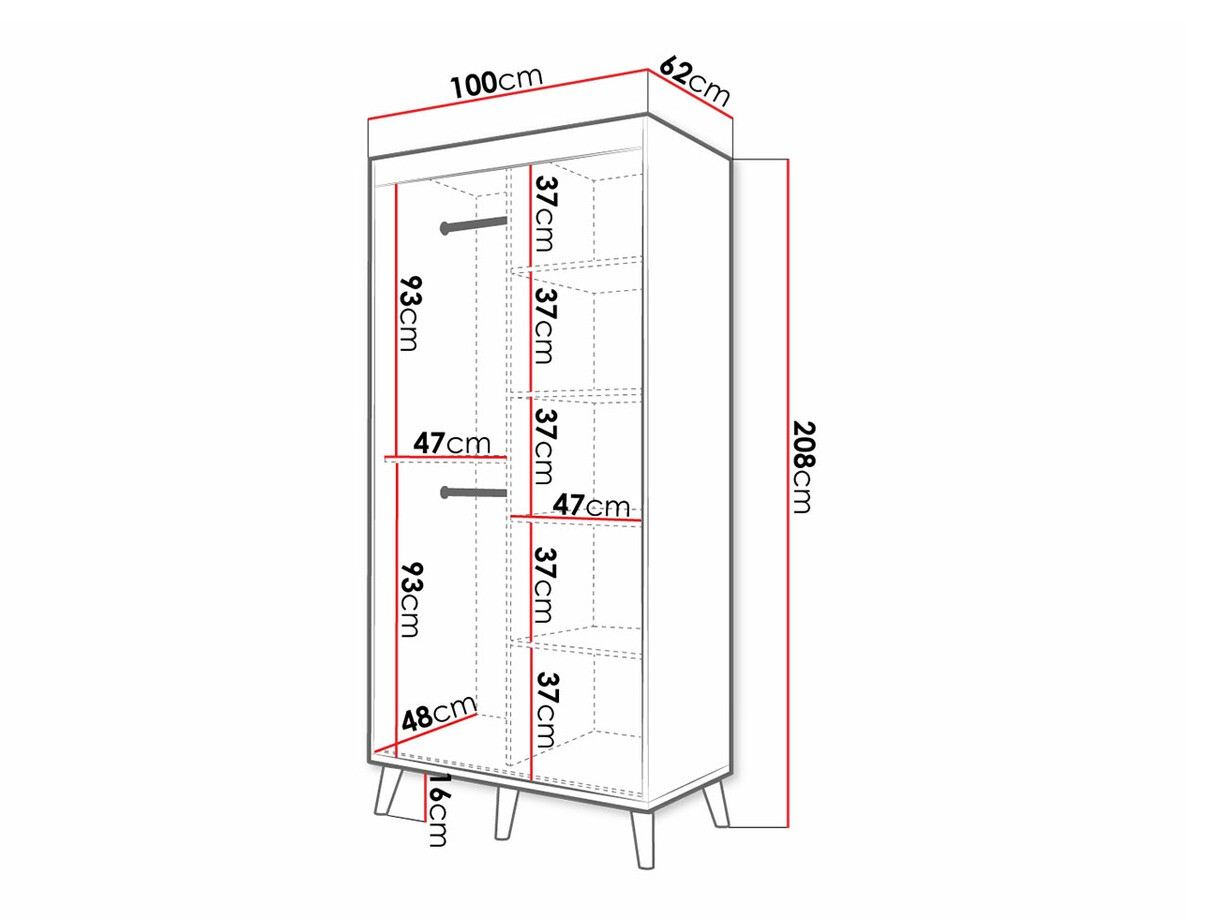 Kledingkast Hartford 293