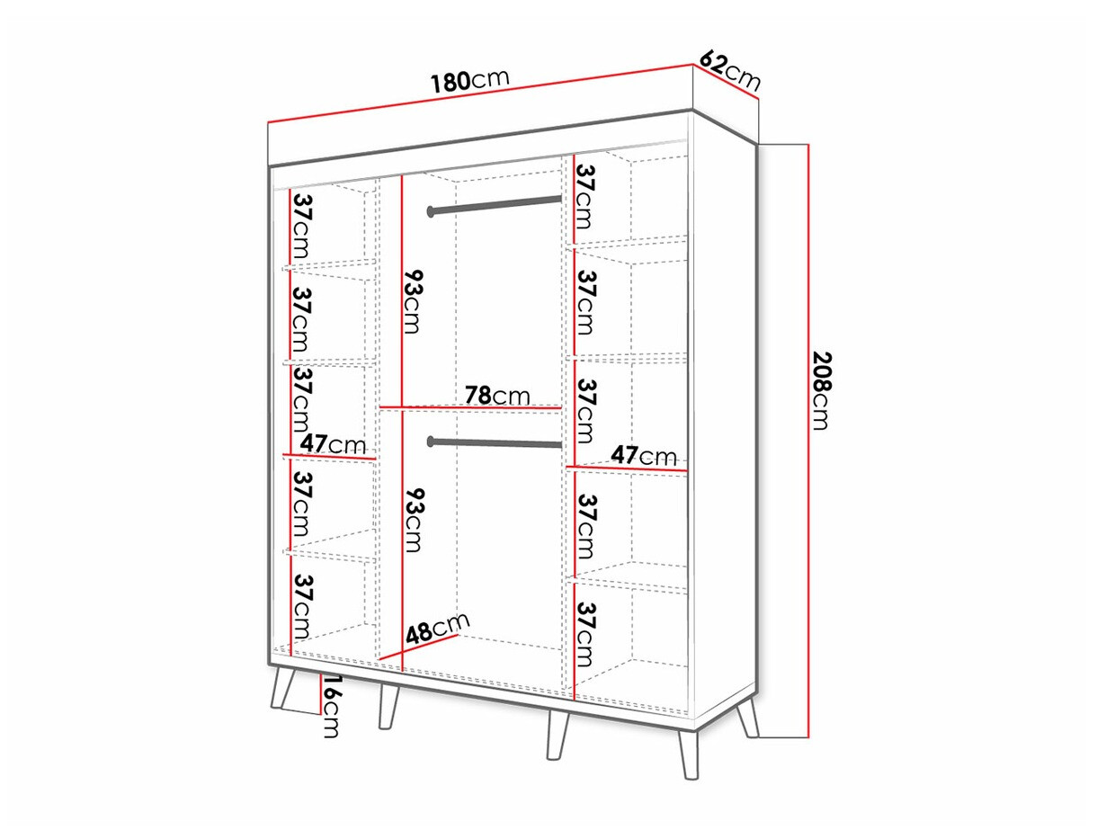 Kledingkast Hartford 298