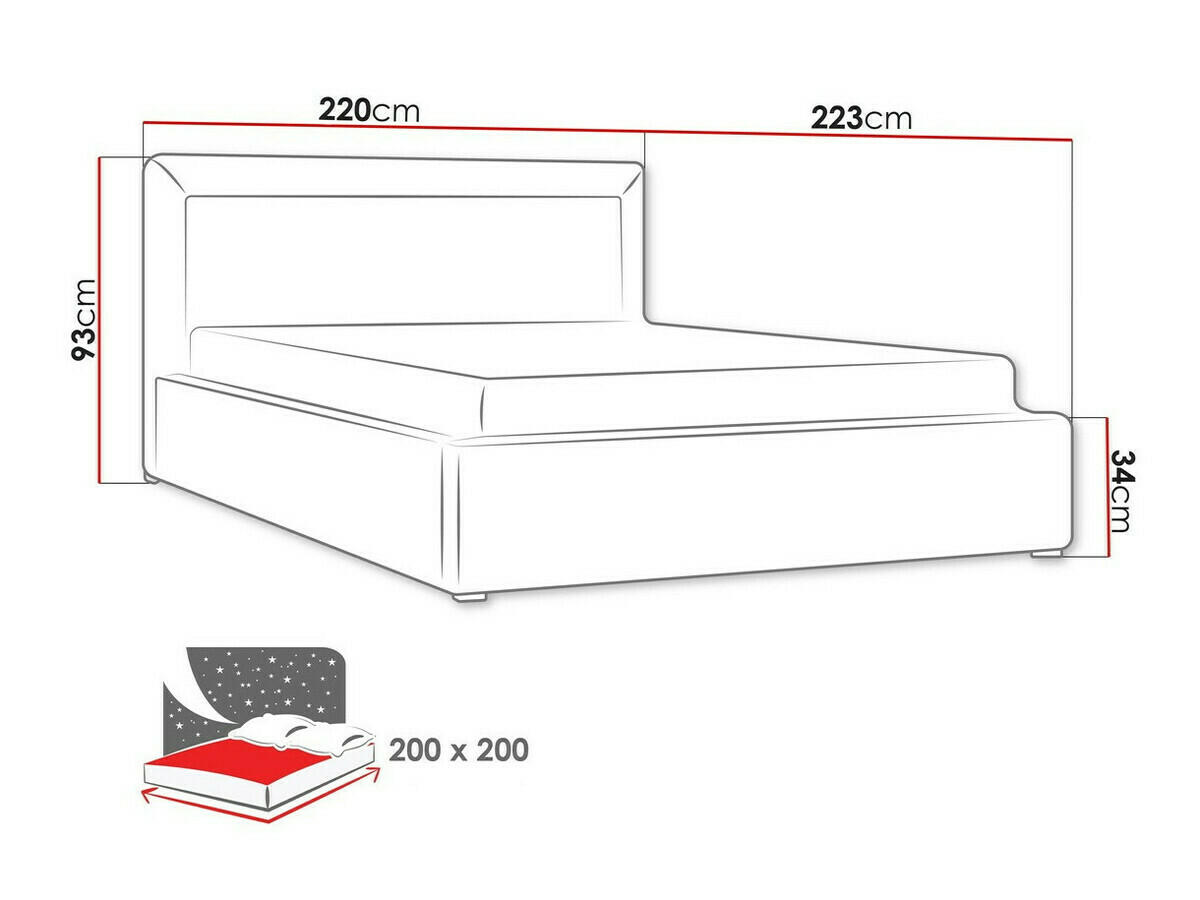 Bed Pomona 100 (Malmo 13 376)