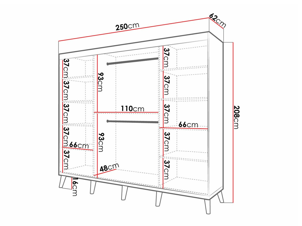 Kledingkast Hartford 303