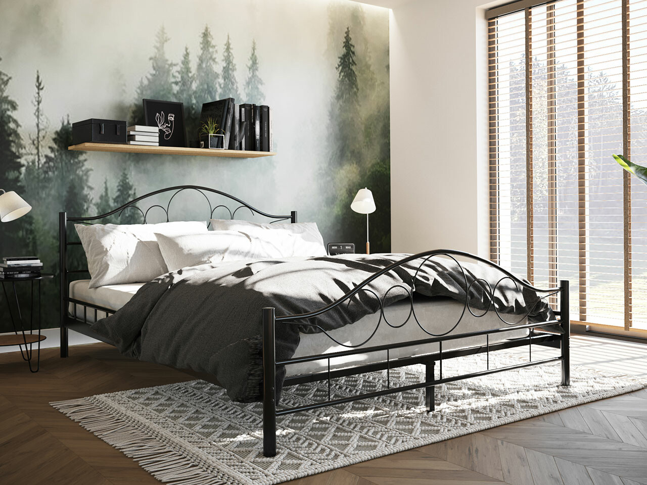 Bed Elmira 100 (Zwart)